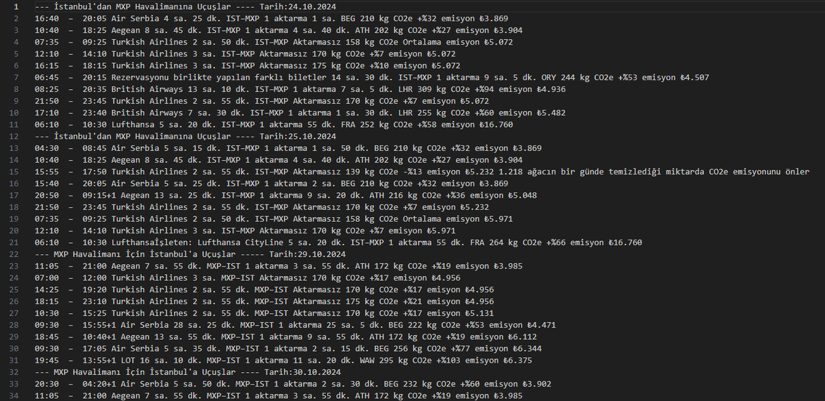Google Flights Crawler